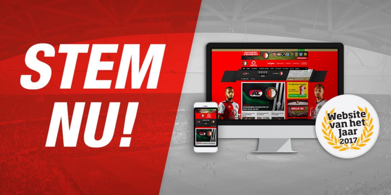 Feyenoord.nl genomineerd als Website van het Jaar 2017 poster
