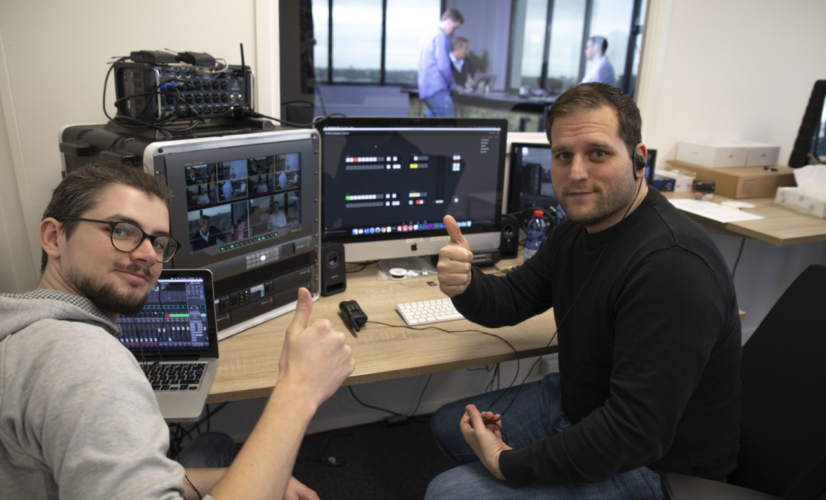 Het A/V-team van B.made is in zijn nopjes dankzij de nieuwe studio